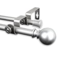 thumbnail image 2 of Home Window Decorative Luna Double Curtain Rod 48-84 inch - Cocoa, 2 of 4