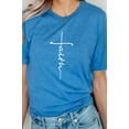 thumbnail image 5 of Faith Vertical Text Graphic Tee T-Shirt, 5 of 10