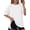 White, variant on MOYIKO Oversized T Shirts for Women with Pockets 3/4 Sleeve Summer Tops Loose Fit Y2K Fashion Tees