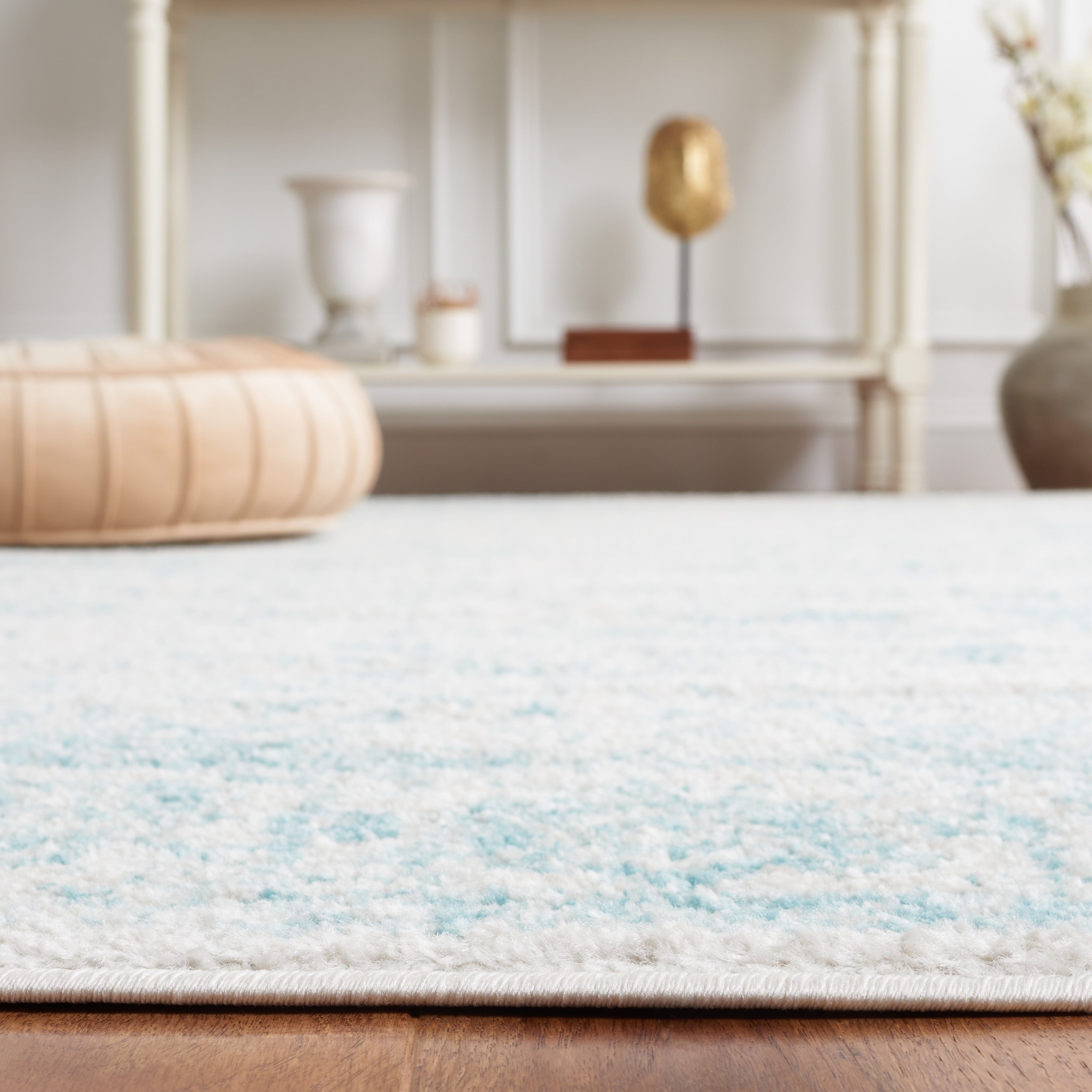 Safavieh Adirondack Wyatt Traditional Distressed Area Rug, Ivory/Light Blue, 2' x 3'