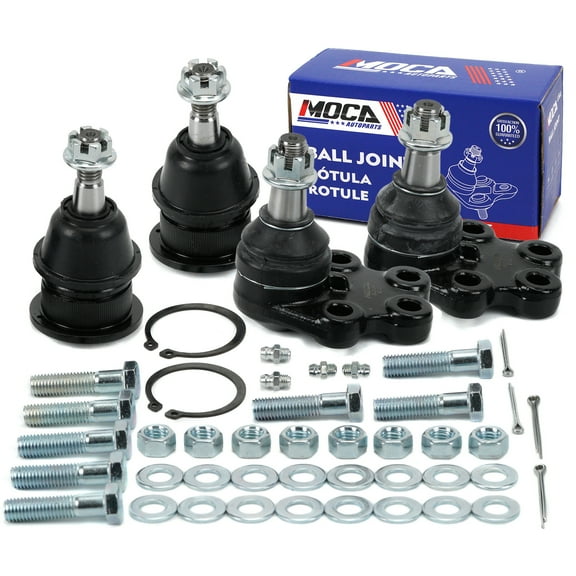 MOCA AUTOPARTS 4x Front Upper & Lower Ball Joints Fit for 2004-2006 Chevrolet Silverado 1500 & 1999-2003 GMC Sierra 1500