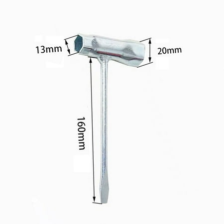 

Geege Spark Plug Socket Wrench 13mm &20mm Stainless Steel Spanner for Gasoline Chainsaw