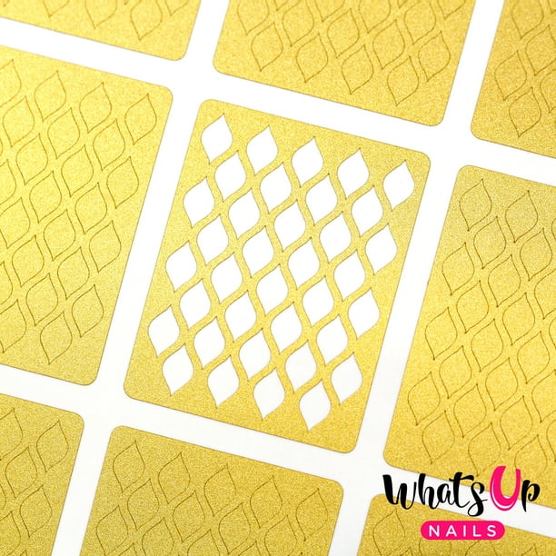Download Whats Up Nails - Fishnet Vinyl Stencils Nail Art Design ...