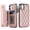 Rosegold, variant on for iPhone 11 Wallet Case with Card Holder RFID Blocking, Kickstand Card Slots Case, Dimaond Patterned Elegent PU Leather,Double Back Flip Magnetic Clasp and Durable Shockproof Cover,Rosegold