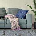 thumbnail image 5 of HomeRoots 482179 5 x 16 x 16 in. Navy Blue Blown Seam Paisley Indoor & Outdoor Throw Pillow, 5 of 5