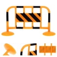 thumbnail image 3 of Miangastore 10pcs Mini Roadblocks Fence Model Plastic Role-playing for Children Teaching Tools, 3 of 8