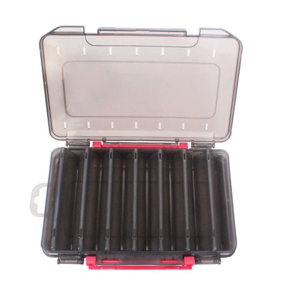 KUFptva Tackle Box Multi Compartment Double Side Fishing Lures Baits Hooks Storage Container Case Fishing Accessory Storage Box