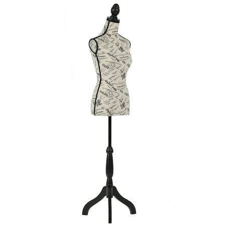 Mannequin Torso Manikin Dress Form Female Dress Model Torso Display Mannequin Body 60-67 Inch Height Adjustable Tripod