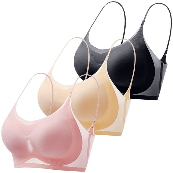 Women's Bra Plus Size Minimizer Bra - Thin Wireless Seamless, Women's Bra L