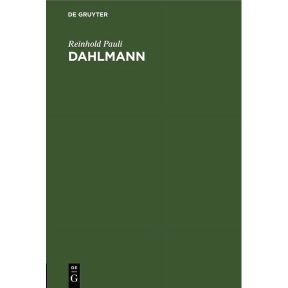 Dahlmann, (Hardcover)