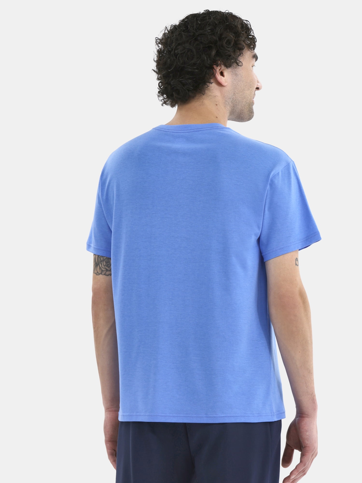 Athletic Works Men's Solid Tri Blend Tee with Short Sleeves, Sizes XS-4XLT