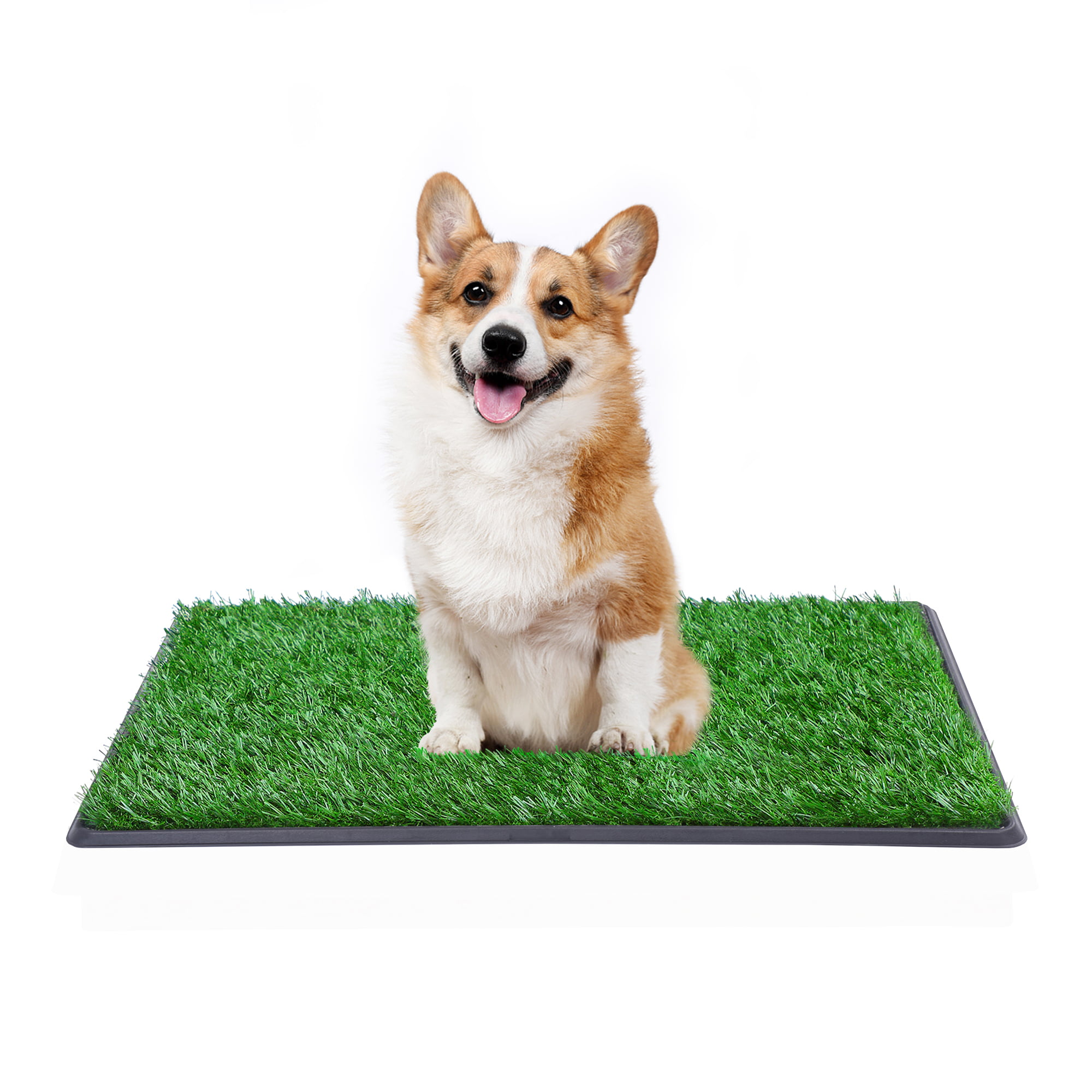30"x20" Puppy Pet Potty Training Pee Indoor Toilet Dog Grass Pad Mat Turf Patch 
