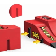 Fingerboard Skate Park Set - Compatible with Tech Deck Skateboards - 6 Ramps, 6 Fingerboards, Obstacles - Ideal for Fingerboard Enthusiasts