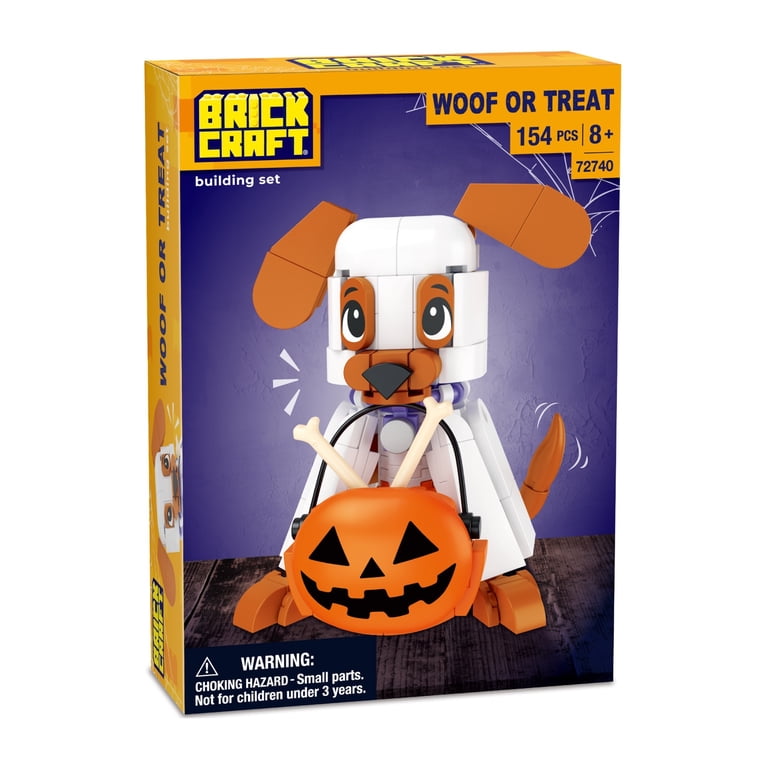 Brickcraft Halloween Woof or Treat Building Kit (154-Piece Set