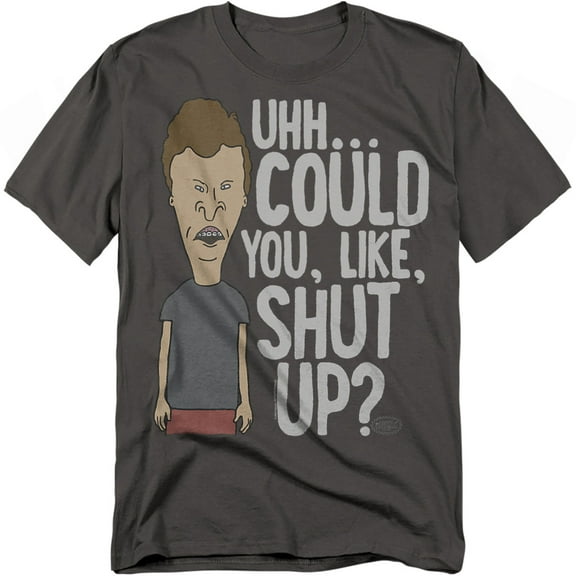 Beavis And Butthead T-Shirt Mtv Could You Like Shut Up? Unisex Graphic Tee for Men & Women