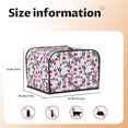 thumbnail image 4 of KLL Orchids Flowers Print 4 Slice Toaster Dust Covers Kitchen Small Appliance Cover with 2 Pockets,Can hold Jam Spreader Knife & Toaster Tongs (12.4 x 10.6 x 8.2), 4 of 6
