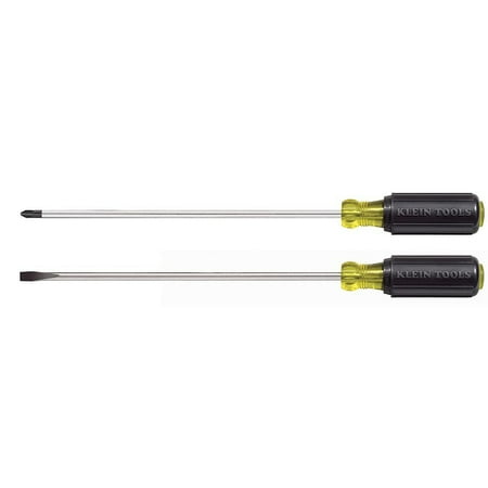 Klein Tools 85076: 7-Pc Slotted & Phillips Screwdriver Set with Cushion-Grips 27 Klein Tools 85072 2-Piece Long Blade Slotted and Phillips Screwdriver Set