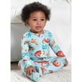 thumbnail image 6 of Gerber Unisex Baby Toddler Buttery Soft Footed Pajama 2-Way Zipper with Viscose Made from Eucalyptus, Sizes 0/3M - 4T, 6 of 15
