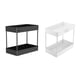 thumbnail image 5 of Debajo del gabinete del gabinete del soporte de rack organizador apilable condimento de cosméticos herramientas de cosméticos 2 niveles de armario de casa para baño cocina blanca kenally HA010538-02B, 5 of 6
