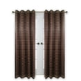 thumbnail image 4 of Versailles 42" Bamboo Wood Curtain Panel With Grommets in Walnut, 4 of 7