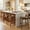 Walnut Finish + Dark Brown, variant on Christopher Knight Home Rustic PU Upholstered Barstools, Rivet Accents, Solid Wood Frame, Brown, Set of 2