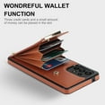 thumbnail image 2 of ELEHOLD Leather Wallet Case for Samsung Galaxy A52 5G Premium Leather Material with Organ Card Slots Holders Full Body Protection Shockproof Anti-Fingerprint Purse Case,brown, 2 of 6