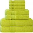 thumbnail image 2 of Prime Collections Ultra Soft Luxury Bamboo Cotton Bath Towel Set 8 Piece Towels 600 GSM 2 Bath Towels 2 Hand Towels and 4 Washcloths, 2 of 6