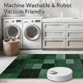 thumbnail image 5 of ODIKA 5'x7' Machine Washable Non-Slip Area Rug, Elegant Abstract Geometric With Contemporary Distressed Finish High Traffic Rug, Green, 136777, 5 of 7