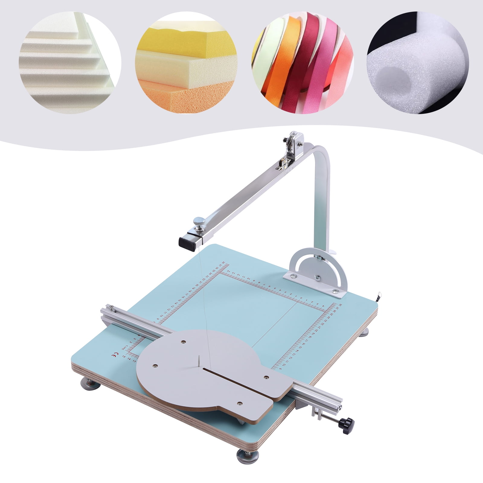 Dwellnix High-efficiency foam cutting machine with stainless steel column, 0.01" precision wire, adjustable cutting angle, quick heating for accurate cuts, perfect for DIY projects