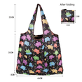 thumbnail image 1 of Bolsa de compras portátil de tela con flores de 190T grande, bolsa de poliéster, bolsa plegable, 1 of 1
