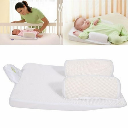 Sonew Baby Infant Newborn Sleep Positioner Anti Roll Pillow Prevent Flat Head Cushion Safe Support, Baby Anti Roll Pillow,Newborn Sleep (Best Baby Sleep Positioner)