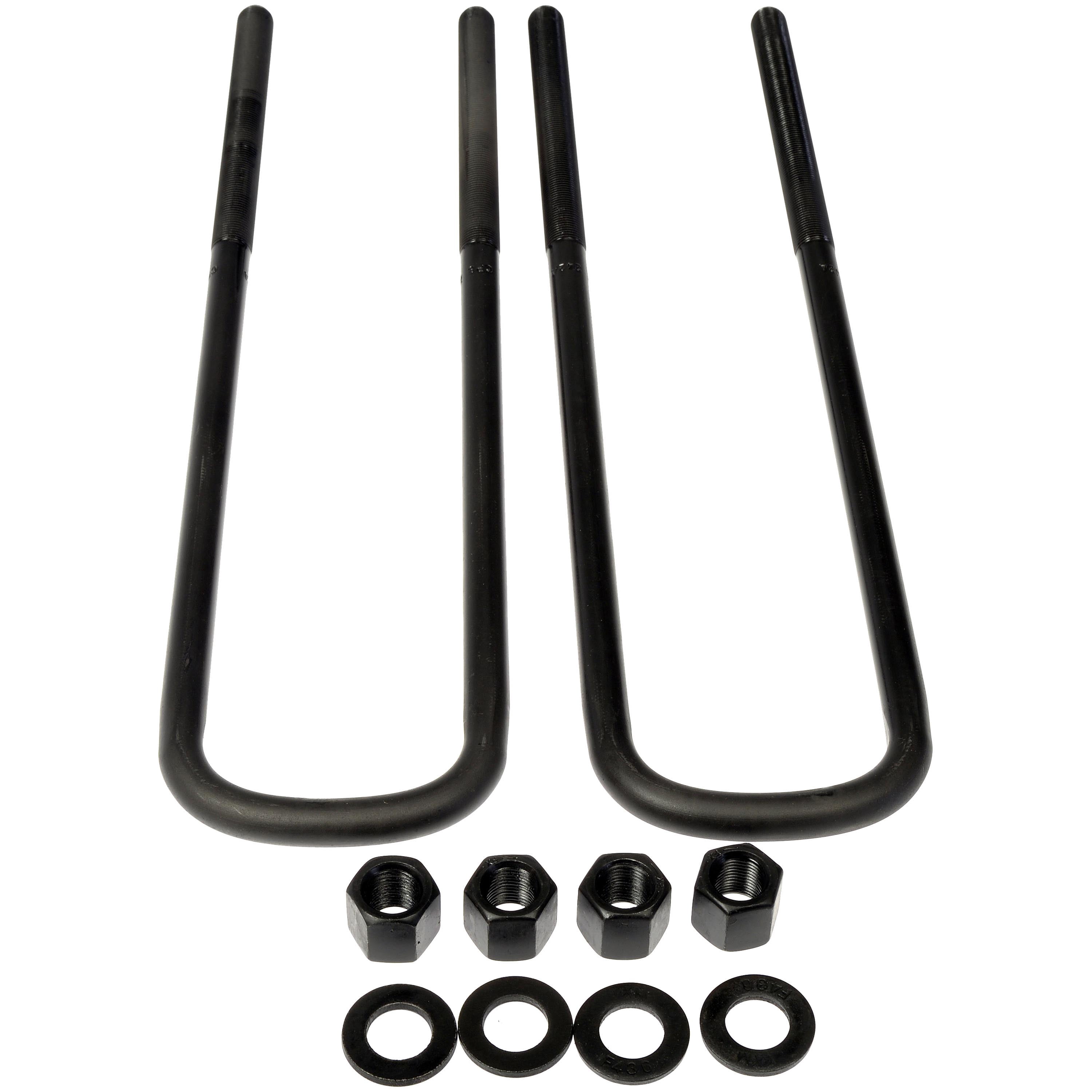 Dorman 929-807 Rear Leaf Spring Axle U-Bolt Kit for Specific Ford Models, Semi-Gloss Black