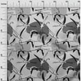 thumbnail image 3 of oneOone Georgette Viscose Light Gray Fabric Flamingo Craft Projects Decor Fabric Printed By The Yard 42 Inch Wide, 3 of 5
