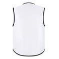 thumbnail image 6 of Toptie Supermarket Uniform Vest Zipper Volunteers Event Vest Unisex Waistcoat-White-3XL, 6 of 7