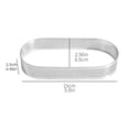 thumbnail image 2 of 6PCS Stainless Steel Oval Tart Rings for Baking Mousse Cheesecake Muffin Pie Dessert, 2 of 9