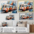 thumbnail image 4 of Designart "Architectural Perspectives of a Train" Transportation Floater Framed Canvas Print, 4 of 7