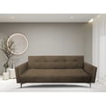 thumbnail image 2 of Sofa Cama Reclinable El Bazar Store Paris Terciopelo Chocolate Futón 3 posiciones Brazos movibles Sala, 2 of 8