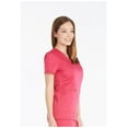 thumbnail image 3 of Dickies Essence Medical Scrubs Top for Women Mock Wrap Plus Size DK804, 4XL, Hot Pink, 3 of 5