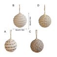 thumbnail image 3 of Christmas Tree Decorations Twine Cord Braided Christmas Sphere Ornament Shatterproof Foam Ball Natural Fiber Woven Orbs Multicolor, 3 of 5