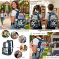 thumbnail image 5 of Kuiaobaty Astronaut Print Clear Backpack Set for Boys Soccer Ball Print Backpack and Lunch Bag Set with Cup Holder Lightweight Clear Bookbag and Pencil Case for School, 5 of 5