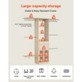 thumbnail image 4 of VEVOR Système de Garde-Robe avec 2 Tiroirs, Organisateurs de Garde-Robe en Bois à Hauteur Réglable, Organisation Moderne de Garde-Robe à Entrée Piétonne avec 5 Tringles de Cintres Rétractables, Rangement Autoportant pour Vêtements, Gris, 4 of 9