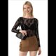 thumbnail image 3 of Top de Larga con Encaje Negro L, 3 of 7