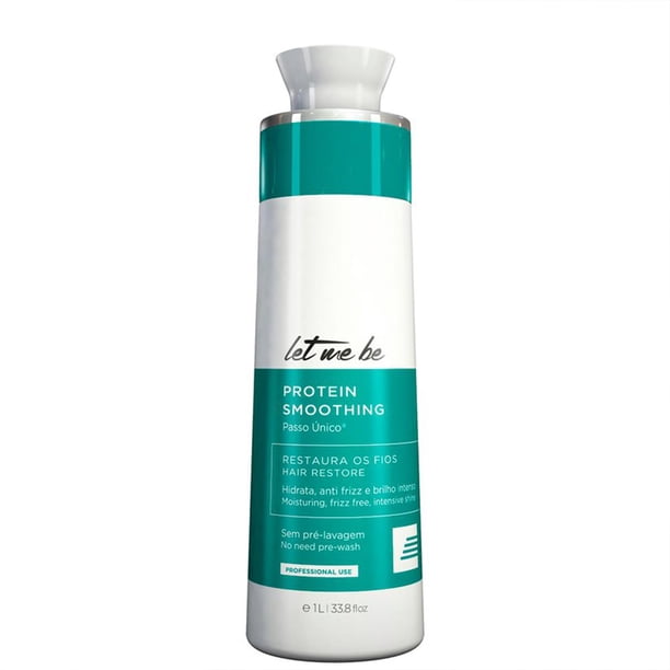 Déjame ser | Suavizante de Proteínas 1 L | Tratamiento de Alisado Progresivo | Cabello Fino o Sensible | Let It Be Escova Progresiva paso Único 1000mi/33.8oz