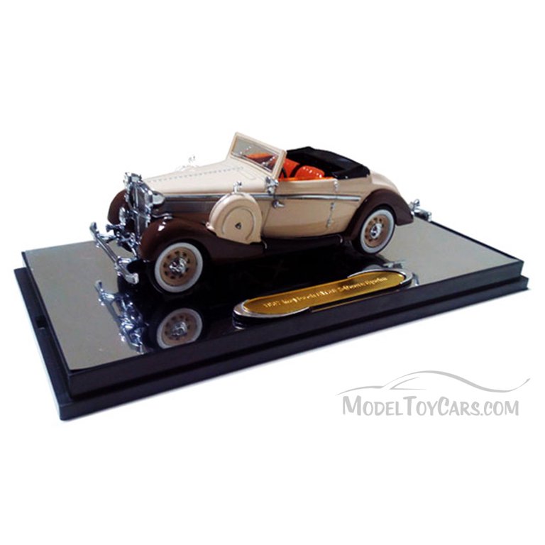 1937 Maybach SW38 Spohn Convertible Coupe, Tan & Brown - Signature Models  43705 - 1/43 Scale Diecast Model Toy Car