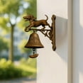 thumbnail image 4 of DAMAI Dachshund Dog Welcome Door Bell, Retro Witch & Dachshund Dinner Bell Outdoor, Vintage Cast Iron Bell Door Ring Hanging Ornament Shopkeepers Bell for Doors Opening Porch Front Door, 4 of 7