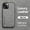 Lightgray, variant on Dteck Luxury Leather Case for iPhone 13 6.1 Inch, Ultra Slim Thin Imported Leather Magnetic Shockproof Rugged Cover Case for iPhone 13, Lightgray