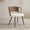 2 pieces Wicker Dining Chair (Dark Brown), variant on Wicker Dining Chairs Set of 2, Farmhouse Soft Cushioned Cane Back Kitchen Chair, Wing-Back Dining Chair with Metal Legs for Home Kitchen, Brown