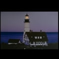 thumbnail image 3 of Northlight LED Lighted Dusk Lighthouse Seaside Scene Canvas Wall Art 15.75" x 23.75", 3 of 6