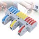 thumbnail image 1 of Conector De Cable De Palanca, Conector De Cable De Palanca A Presión Versátil 6 Piezas PA66 Cobre Púrpura Para Cables Sólidos De 0,08-4,0 Mm², 1 of 7