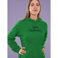 thumbnail image 2 of Happy Halloween Phrase Hoodie Women -Image by Shutterstock, Female 4X-Large, 2 of 4
